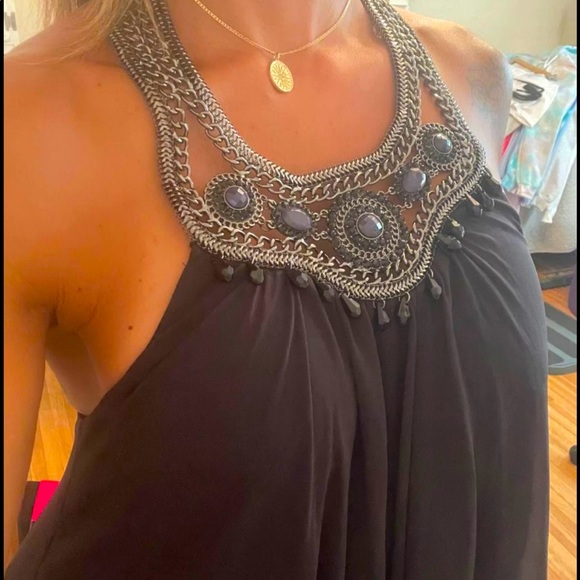 Bebe Gown/Dress with attached jewelled collar 🤍 - Picture 2 of 10